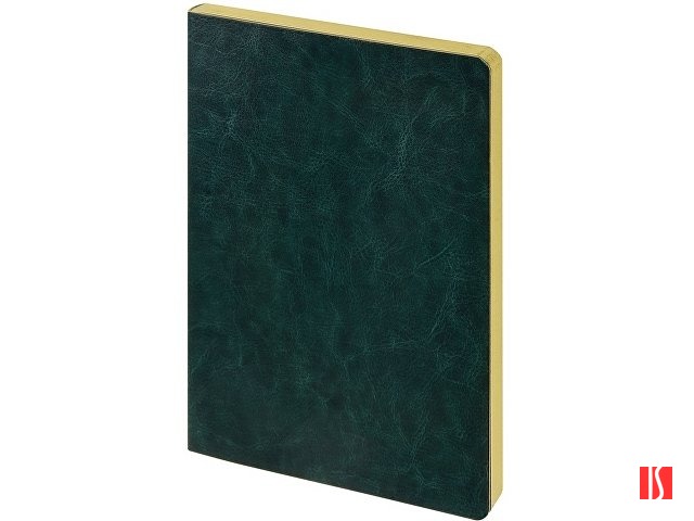 Ежедневник недатированный А5 "Megapolis Nebraska Flex", зеленый с золотым обрезом