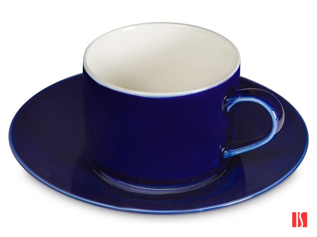 Чайная пара прямой формы Phyto, 250мл, темно-синий