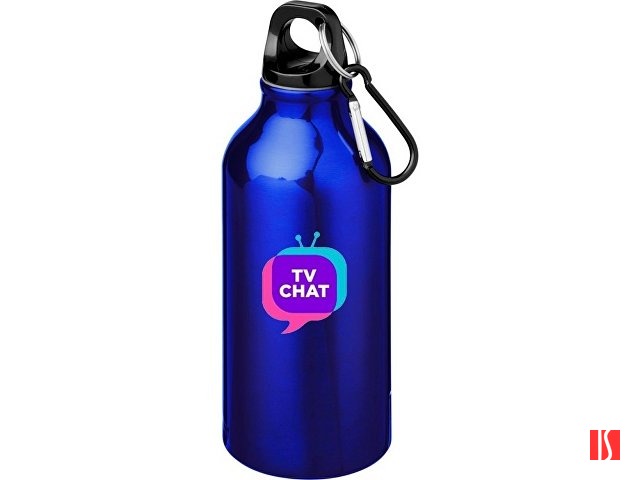 Бутылка "Oregon" с карабином 400мл, синий (P)