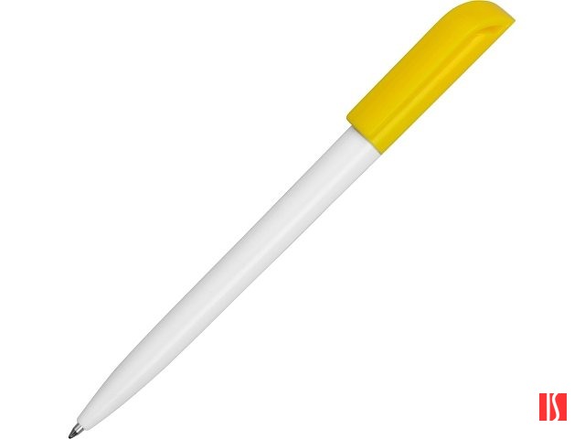 Ручка пластиковая шариковая «Миллениум Color CLP», белый/желтый