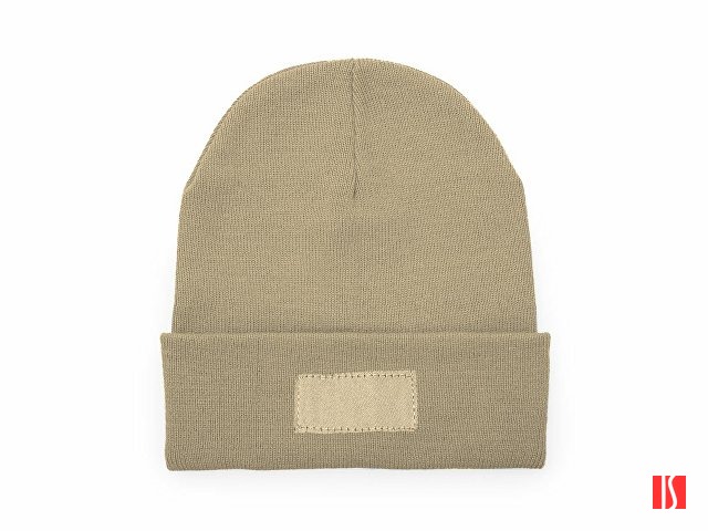 Вязаная шапка BULNES из двухслойного акрила, бежевый