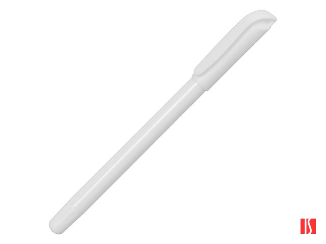 Ручка шариковая пластиковая "Delta" из переработанных контейнеров, белая