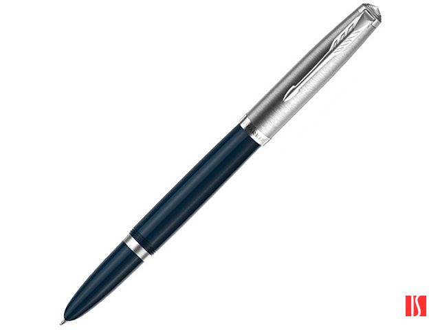 Перьевая ручка Parker 51 CORE MIDNIGHT BLUE CT, перо: F, цвет чернил: black, в подарочной упаковке.
