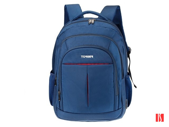 Рюкзак TORBER FORGRAD с отделением для ноутбука 15", синий, полиэстер, 46 х 32 x 13 см