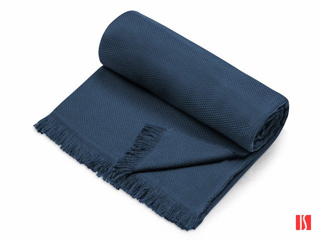 Купить Плед "Lina"133x180 см., 100% хлопок, синий Плед "Lina"133x180 см., 100% хлопок, синий