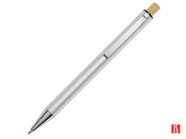 Cyrus шариковая ручка из переработанного алюминия, черный чернила - Серебристый