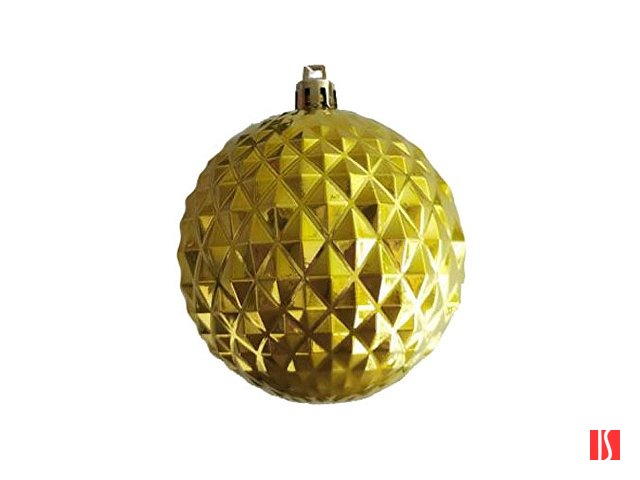 Новогоднее подвесное украшение из полистирола / 8x8x8см, золотистый