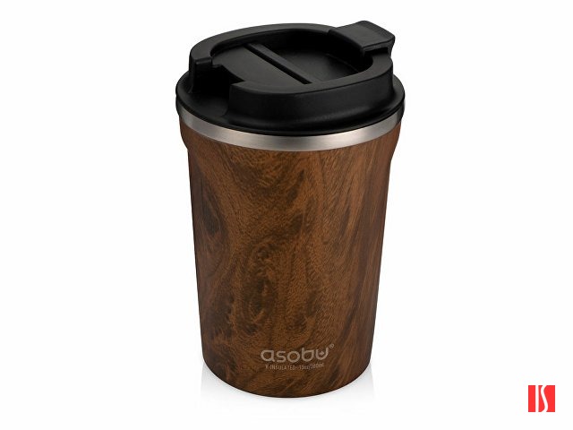 Термокружка CAFe COMPACT, 380 мл, wood