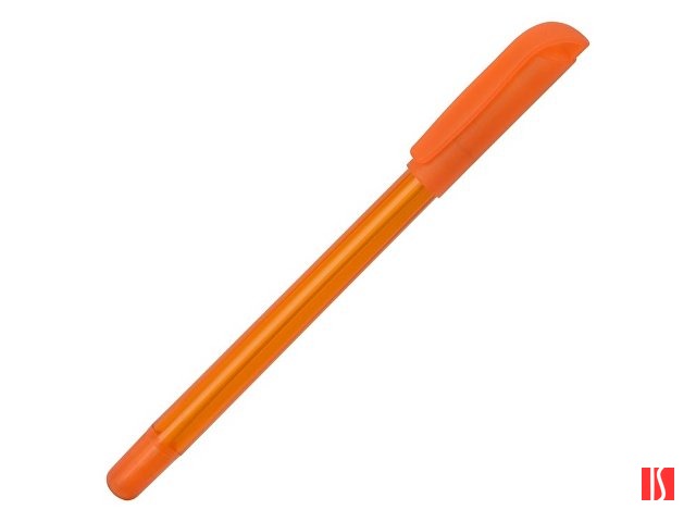 Ручка шариковая пластиковая "Delta" из переработанных контейнеров, оранжевая