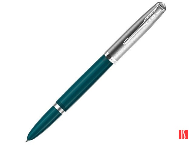 Перьевая ручка Parker 51 CORE TEAL BLUE CT, перо: F, цвет чернил: black, в подарочной упаковке.