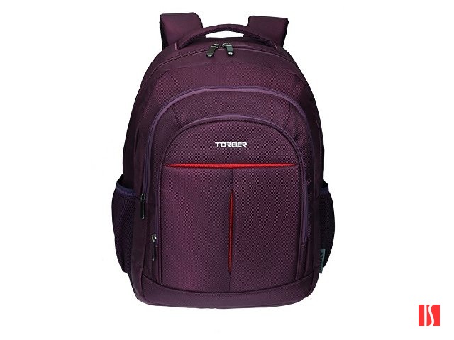 Рюкзак TORBER FORGRAD с отделением для ноутбука 15", пурпурный, полиэстер, 46 х 32 x 13 см