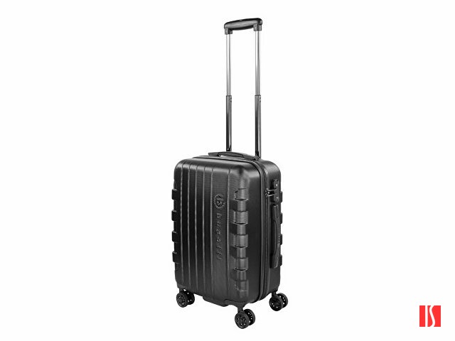 Чемодан BUGATTI Galatea, чёрный, поликарбонат / АБС-пластик, 36,5х24,5х56 см, 38 л