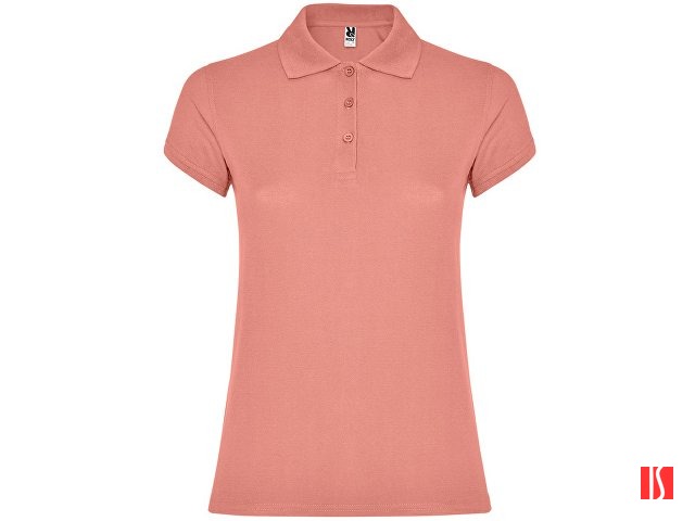 Рубашка-поло "Star" женская, оранжевая глина