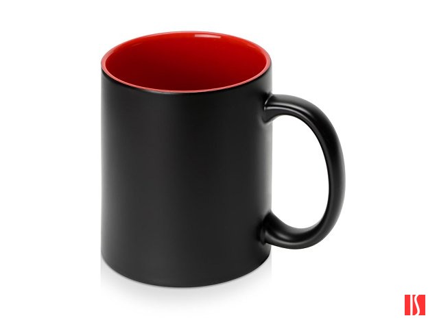 Кружка-хамелеон Surprise матовая, черный/красный