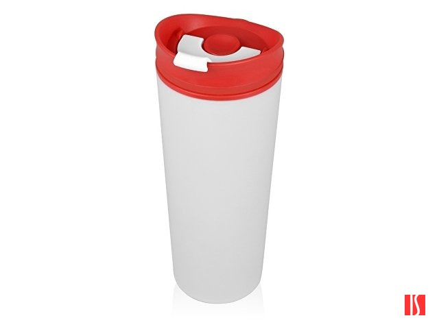 Термокружка «Brite» 500мл, белый/красный