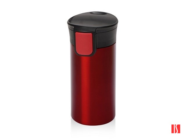 Вакуумная термокружка с кнопкой Upgrade, Waterline, тубус, красный