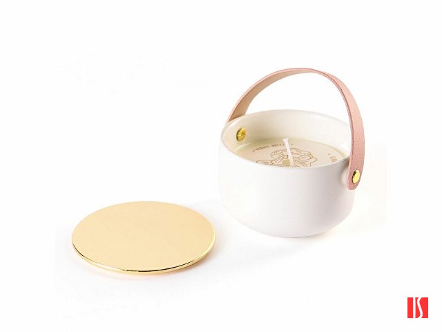 Свеча Valerie Concept с крышкой CNDL 5 PINK, белый/розовый