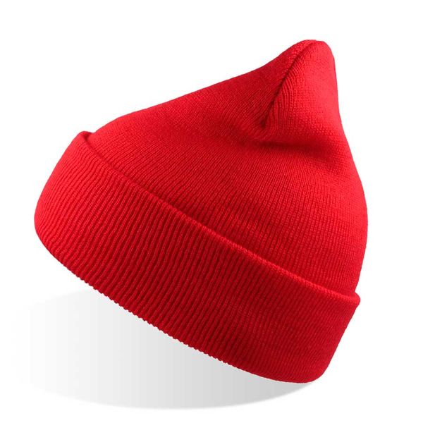 Купить Шапка вязаная детская двойная с отворотом "Kid Wind"_красный,100% акрил Шапка вязаная детская двойная с отворотом "Kid Wind"_красный,100% акрил
