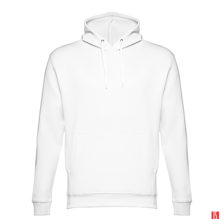 Толстовка мужская с капюшоном PHOENIX, белый, S, 50% хлопок, 50 полиэстер, плотность 320 г/м2