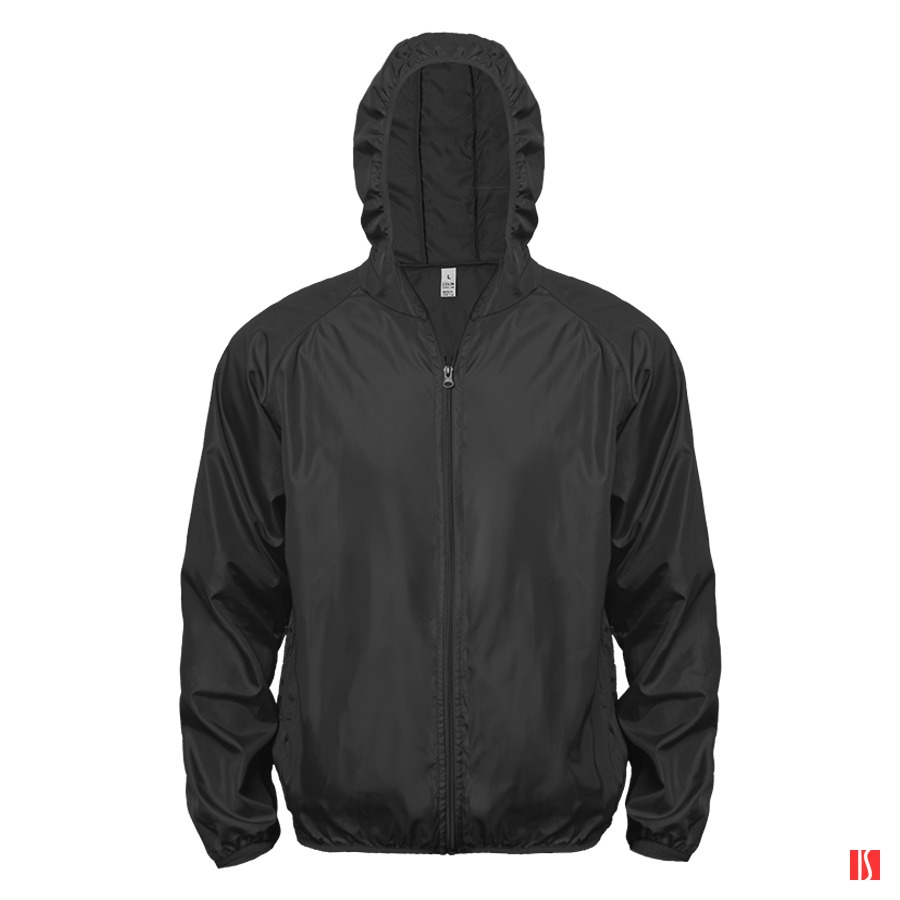 Ветровка мужская COLIN, черный, S, 100% полиэстер, плотность 280Т.