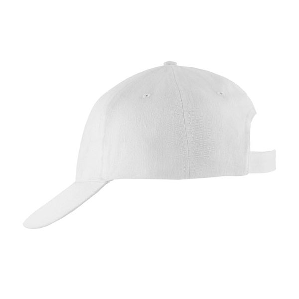 Купить Бейсболка мужская "SOLAR", 6 клиньев, застежка на липучке, белый, 100% хлопок, 180 г/м2 Бейсболка мужская "SOLAR", 6 клиньев, застежка на липучке, белый, 100% хлопок, 180 г/м2