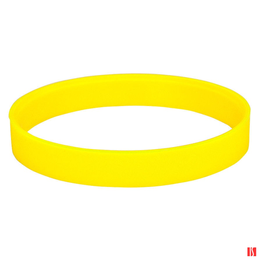 Браслет силиконовый FEST; 20 x 1,2 x 0,2 см; желтый; силикон; гравировка