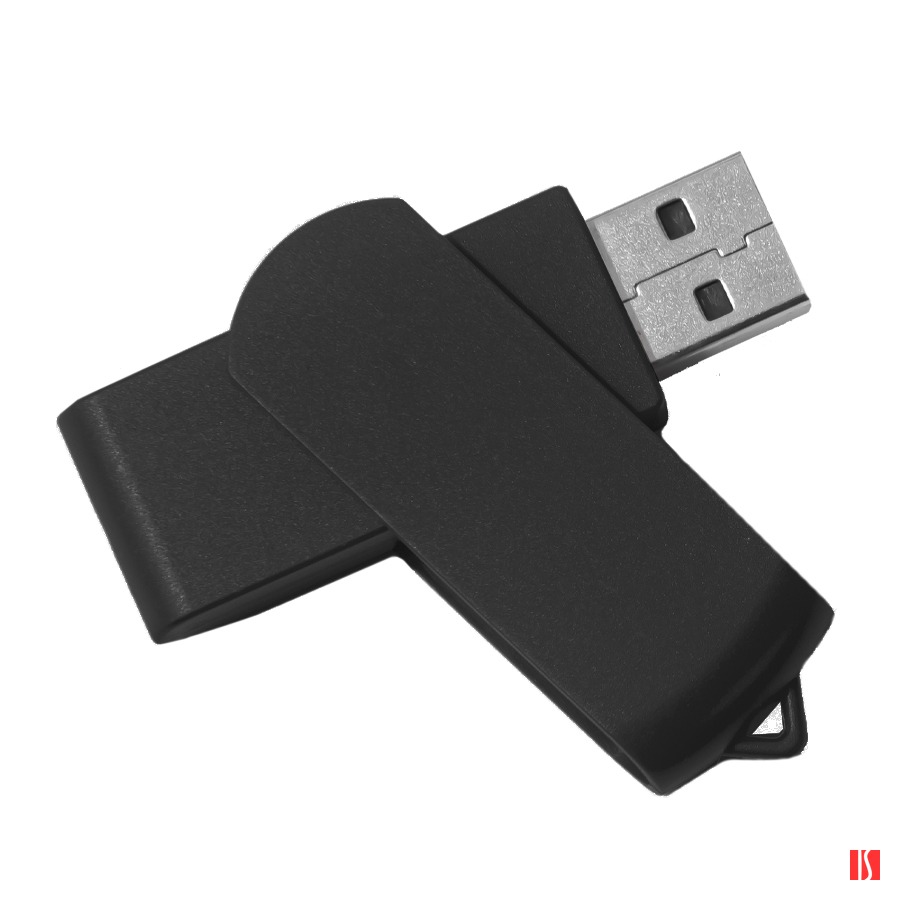 USB flash-карта SWING (8Гб), черный, 6,0х1,8х1,1 см, пластик