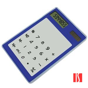 Калькулятор "Touch Panel"; 8х12х0,6 см; пластик; тампопечать