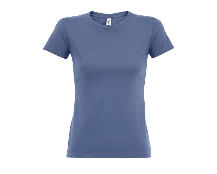 Купить Футболка женская IMPERIAL WOMEN, синий_L, 100% хлопок, 190 г/м2 Футболка женская IMPERIAL WOMEN, синий_L, 100% хлопок, 190 г/м2
