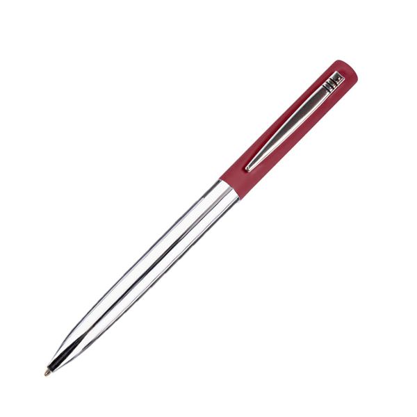 CLIPPER, ручка шариковая, бордовый/хром, металл, покрытие soft touch