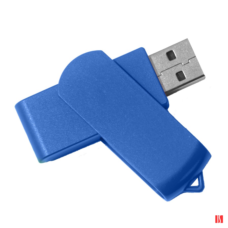 USB flash-карта SWING (8Гб), синий, 6,0х1,8х1,1 см, пластик