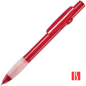ALLEGRA, ручка шариковая, прозрачный красный, пластик
