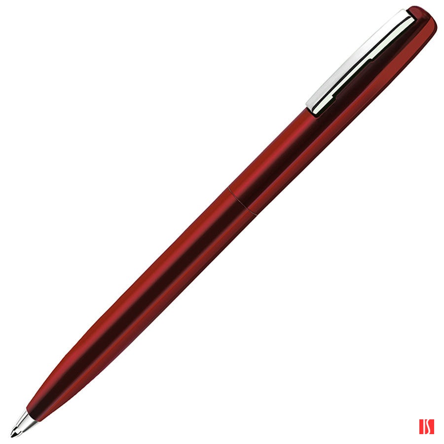 CLICKER, ручка шариковая, красный, металл