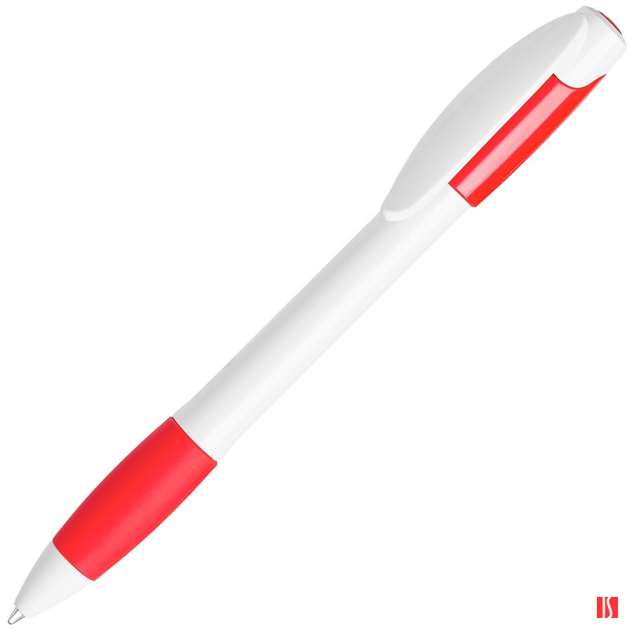 X-5, ручка шариковая, красный/белый, пластик