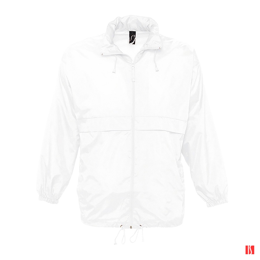 Ветровка мужская SURF, белый, XS, 100% нейлон, 210Т