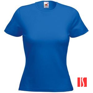 Футболка "Lady-Fit Crew Neck T", ярко-синий_S, 95% х/б, 5% эластан, 210 г/м2