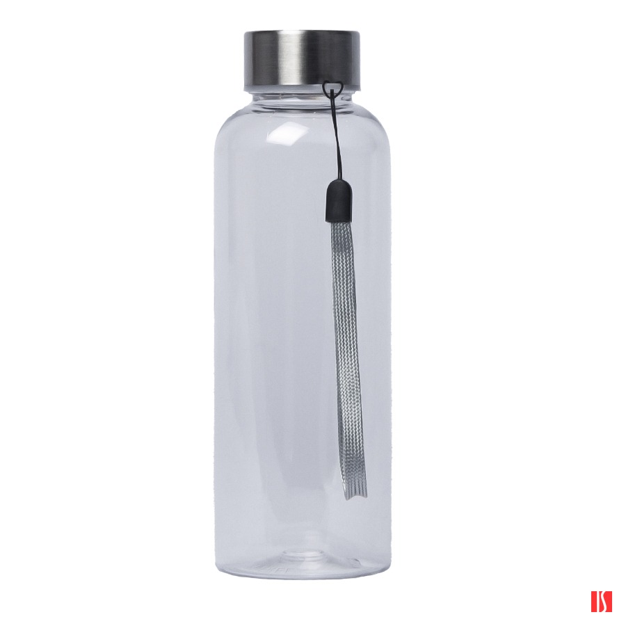 Бутылка для воды WATER, 550 мл; прозрачный, пластик rPET, нержавеющая сталь