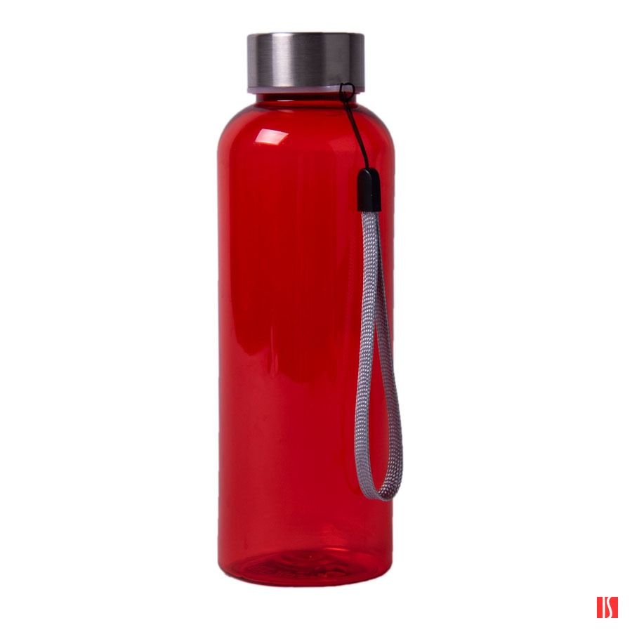 Бутылка для воды WATER, 550 мл; красный, пластик rPET, нержавеющая сталь