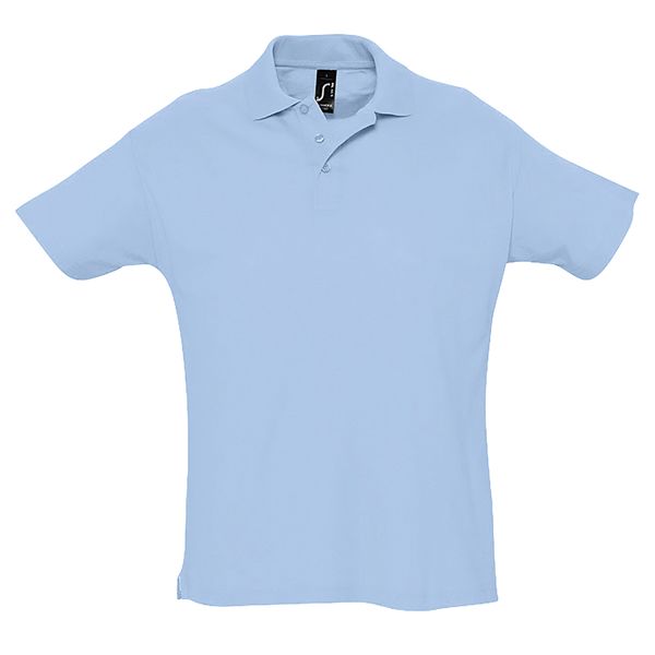 Рубашка поло мужская SUMMER II, голубой, XS, 100% хлопок, 170 г/м2