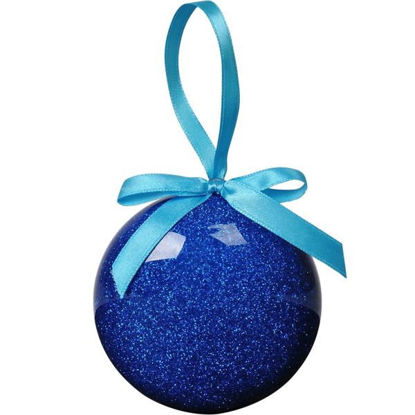 Купить Елочное украшение ПРАЗДНИК, плоское, синий, пластик, D8 см, Елочное украшение ПРАЗДНИК, плоское, синий, пластик, D8 см,