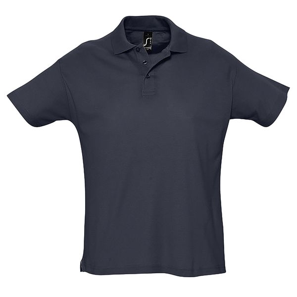 Рубашка поло мужская SUMMER II, тёмно-синий, XS, 100% хлопок, 170 г/м2