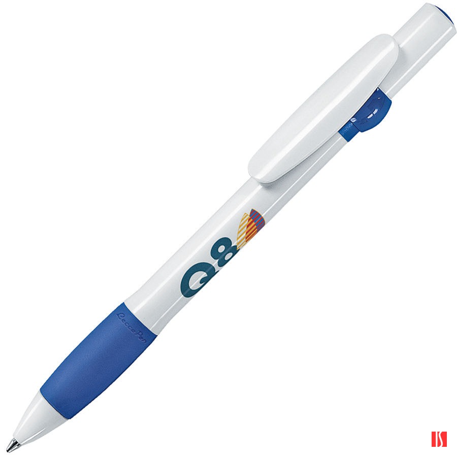 ALLEGRA, ручка шариковая, синий/белый, пластик