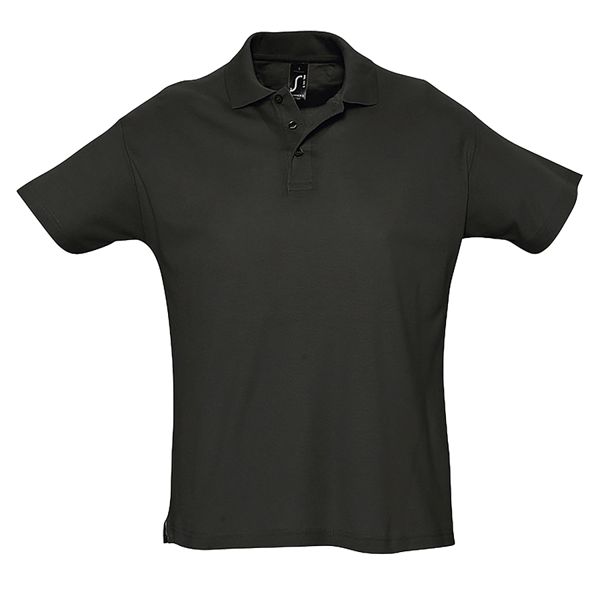 Рубашка поло мужская SUMMER II, чёрный, XS, 100% хлопок, 170 г/м2