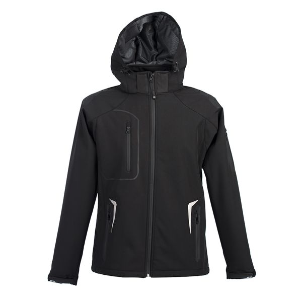 Куртка мужская "ARTIC", чёрный, S, 97% полиэстер, 3% эластан,  320 г/м2