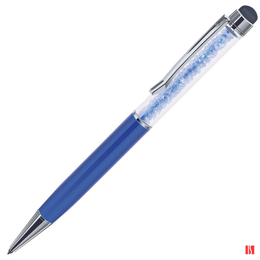 STARTOUCH, ручка шариковая со стилусом для сенсорных экранов, перламутровый синий/хром, металл