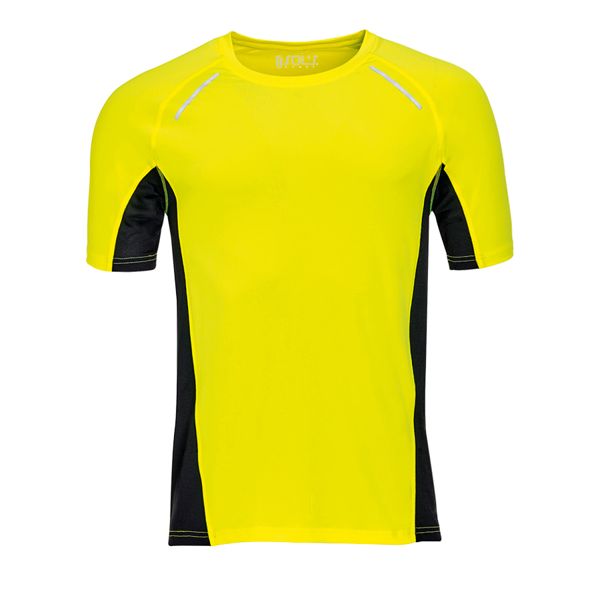 Футболка для бега "Sydney men", желтый_S, 92% полиэстер, 8% эластан, 180 г/м2