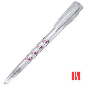 KIKI FROST, ручка шариковая, фростированный белый, пластик