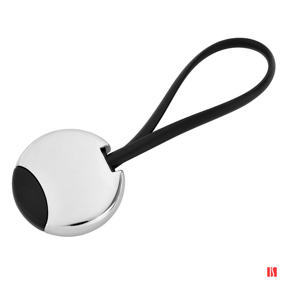 Брелок "Beat"; черный, 3,5x3,5x0,6 см; металл; лазерная гравировка