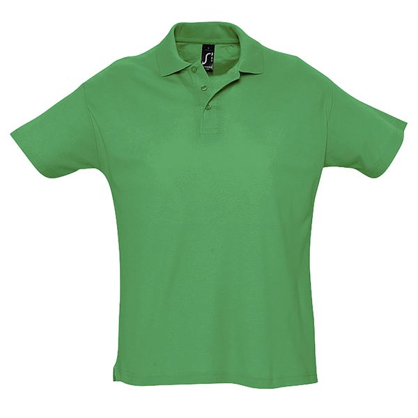 Рубашка поло мужская SUMMER II, зелёный травяной, XS, 100% хлопок, 170 г/м2