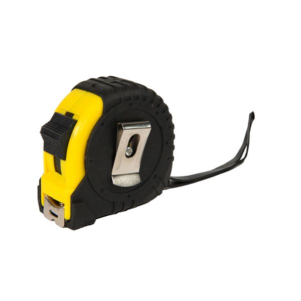 Купить Рулетка GRADE с металлическим клипом 5 м., желтая, пластик Рулетка GRADE с металлическим клипом 5 м., желтая, пластик